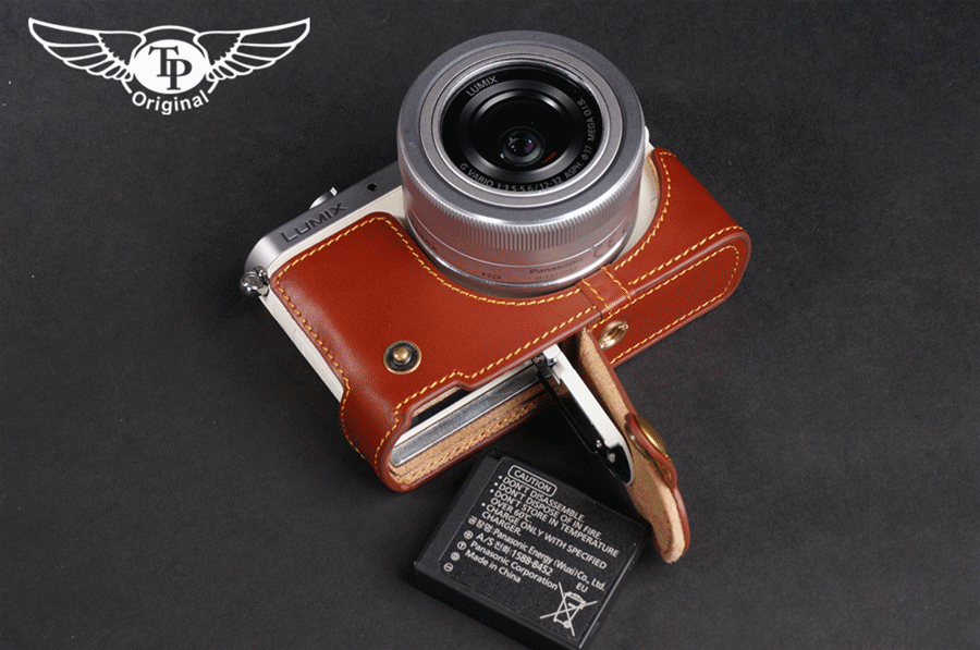 百貨店福袋 Genuine Real Leather Half Camera Case Bag Cover for デジタルカメラ